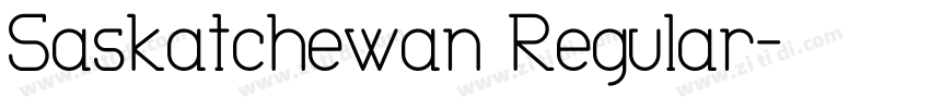 Saskatchewan Regular字体转换